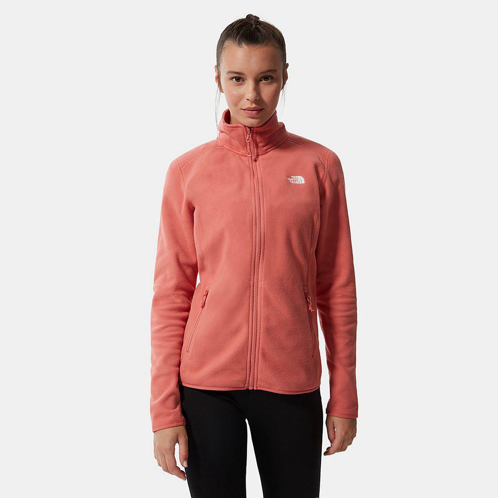 The North Face 100 Glacier Full-Zip Γυναικεια Fleece - Ροζ (KIMO94371)